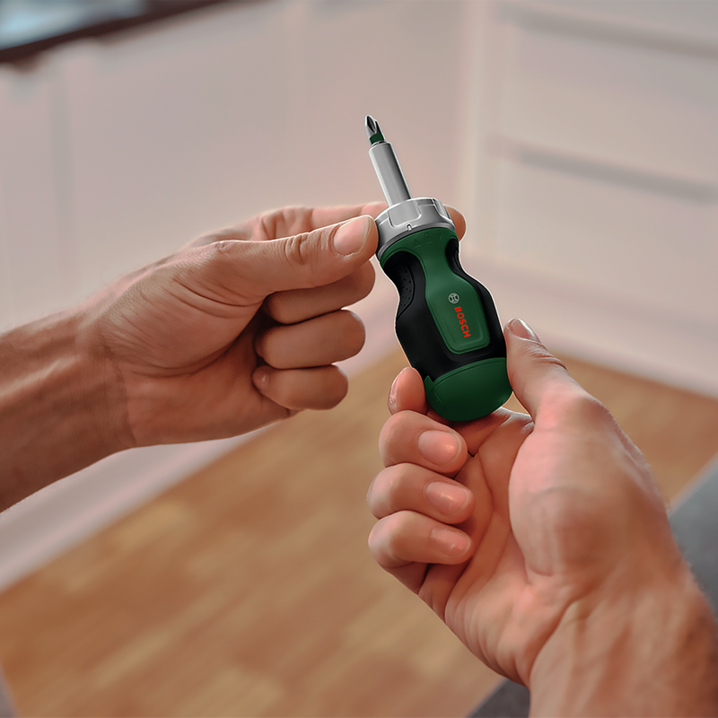 Bosch Stubby Ratchet Screwdriver with 6 bits - Bike Version-3